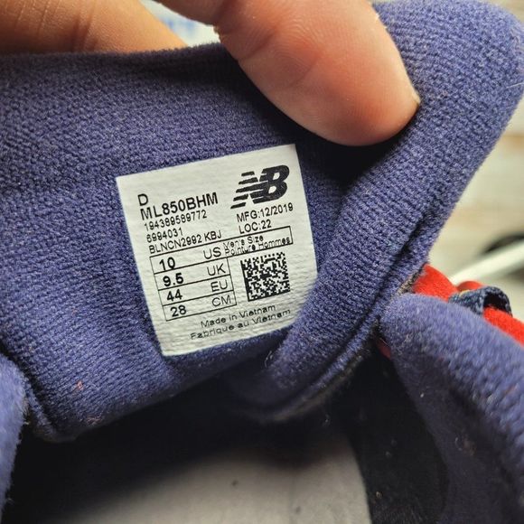 NEW BALANCE 850 MEN\'S SIZE 10 BLUE INSPIRE THE DREAM ATHLETIC SHOES main image 7